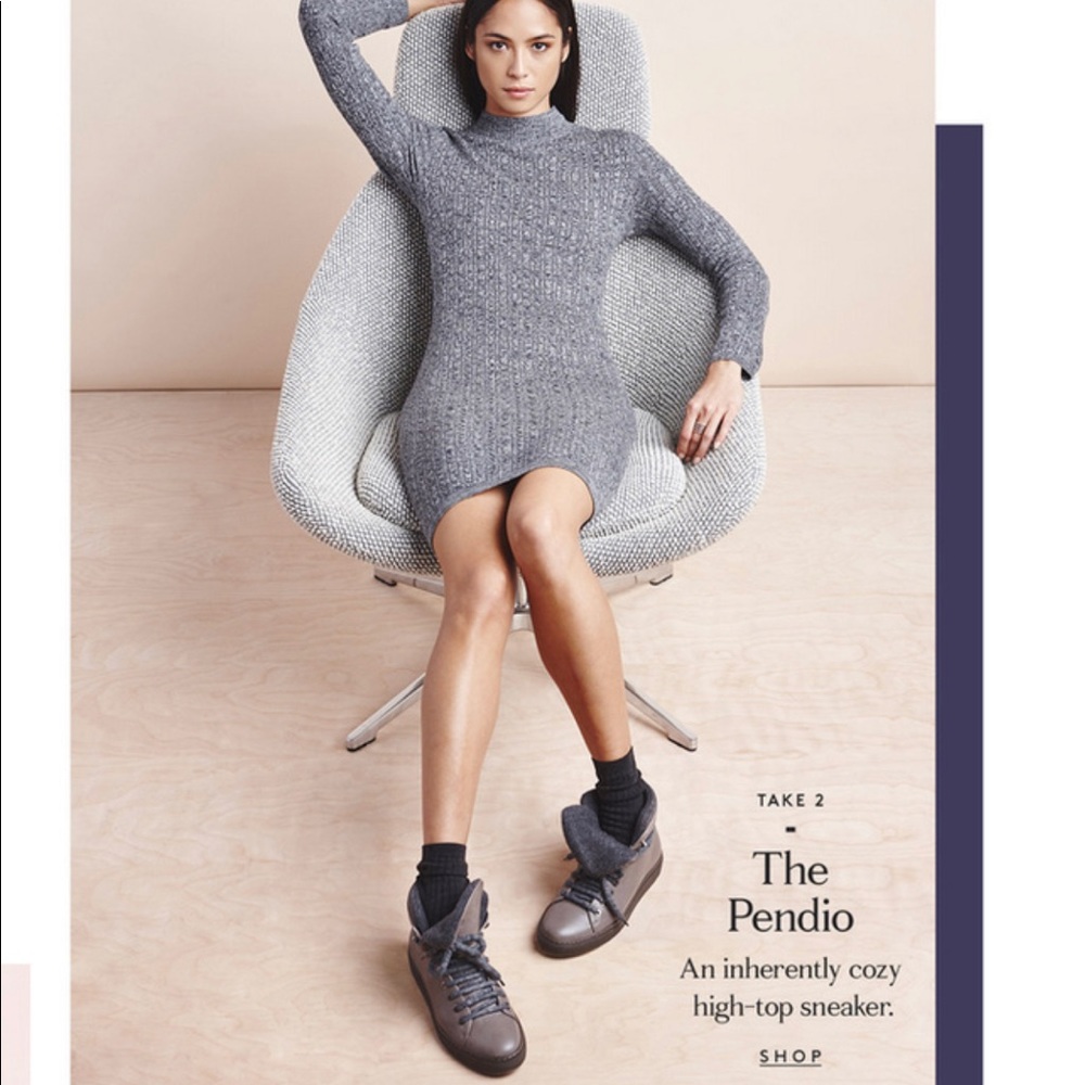 MGemi Pendio Taupe High Top Sneaker 39